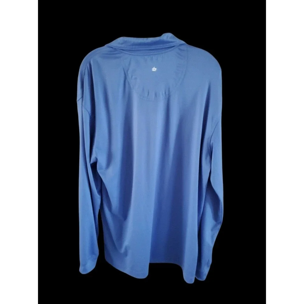 Bolle Tech Golf Shirt Blue Long Sleeves Sz M - Picture 2 of 4